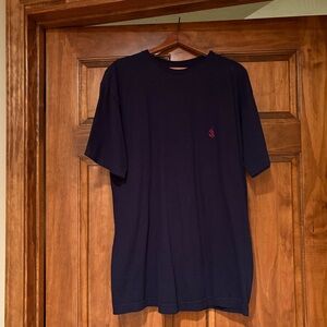 ❤️ Nautica Vintage 100% Cotton Navy Tee Shirt with Red Sailboat Emblem